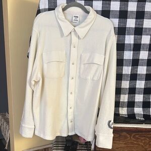 PINK Victoria's Secret Off-White Teddy Jacket